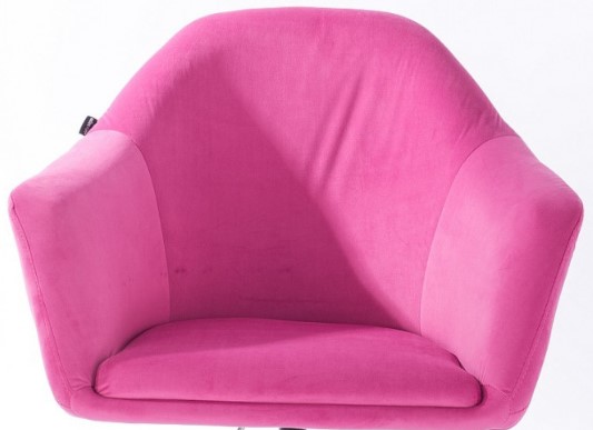 meble kolor różowy - fotele